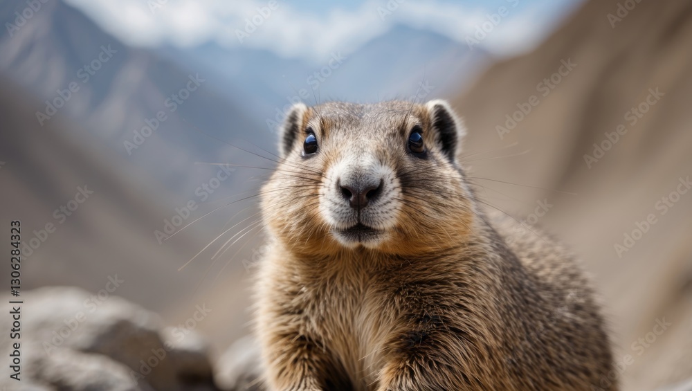 Fototapeta premium Marmot Caught in Leh Ladakh