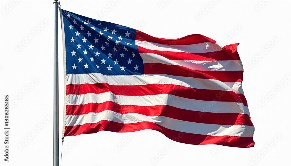 Obraz premium american flag waving