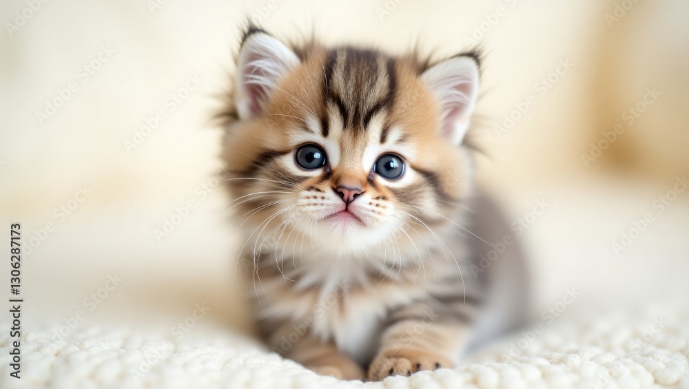 Obraz premium Charming kitten image. Adorable little kitty