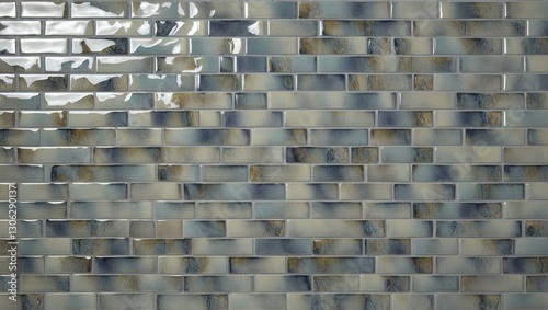 Gray and Beige Glazed Brick Tile Design for Modern Interiors