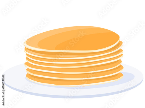 Delicious pancake illustration
