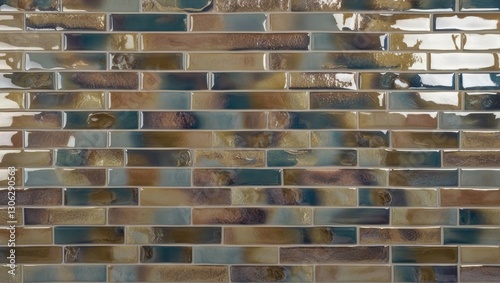 Gray and Beige Glazed Brick Tile Design for Modern Interiors