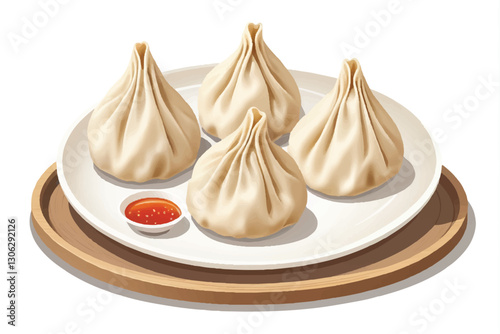 PNG Dumpling food white background xiaolongbao.