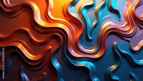 Metallic hues create a beautiful abstract background.