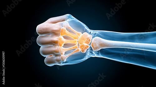 High-definition x-ray of a compound fracture medical imaging anatomical insight clinical environment detailed visualization health awareness photo