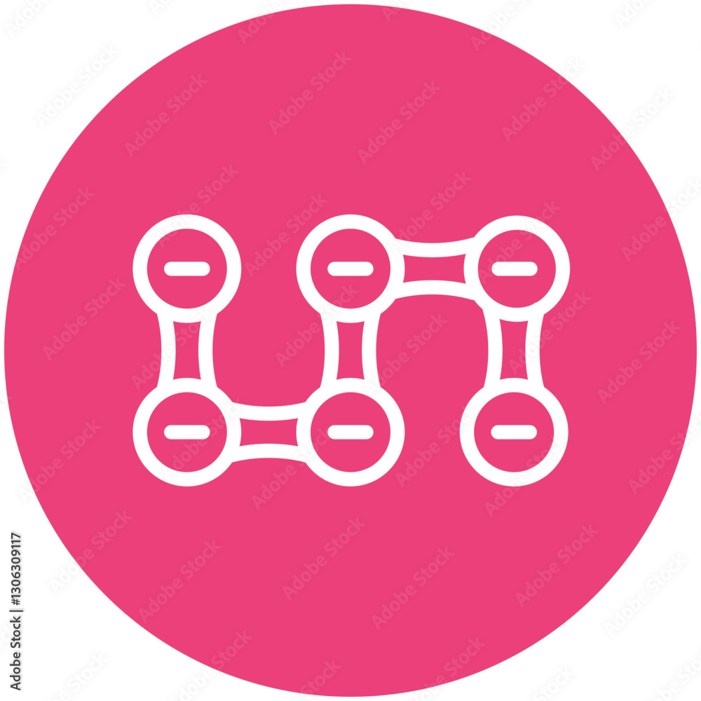 Circular Bending Process Icon Circular Bending Process Icon