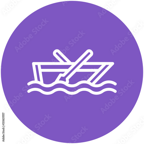 Rowing Boat Icon