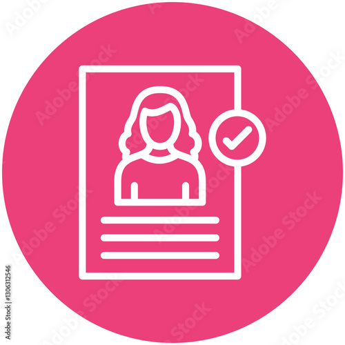 Job Candidate Female Icon