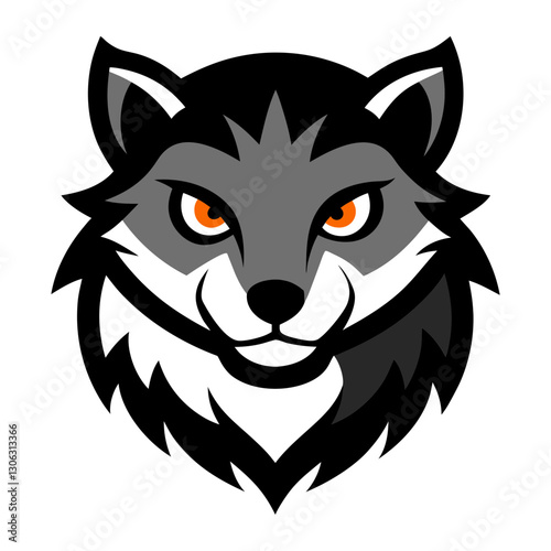 Binturong head mascot logo design vector