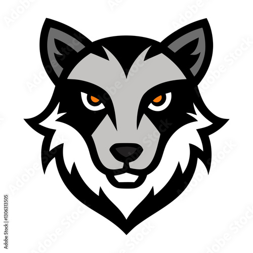 Binturong head mascot logo design vector