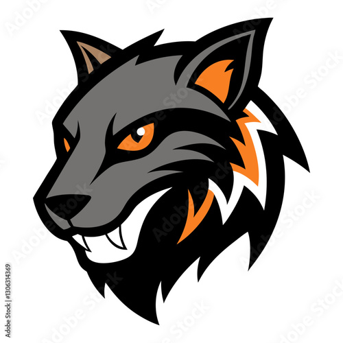 Binturong head mascot logo design vector