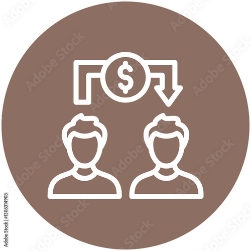 Peer to Peer Lending Icon