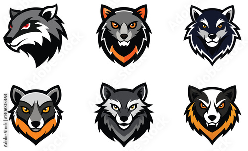 Binturong head mascot logo design vector