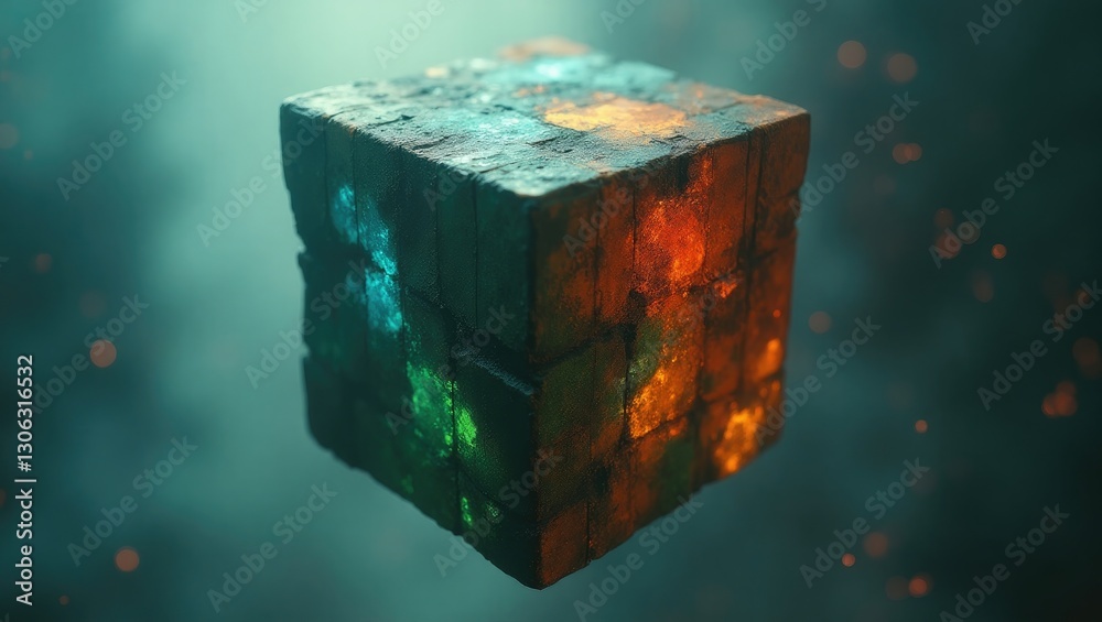 Obraz premium colorful abstract cube design