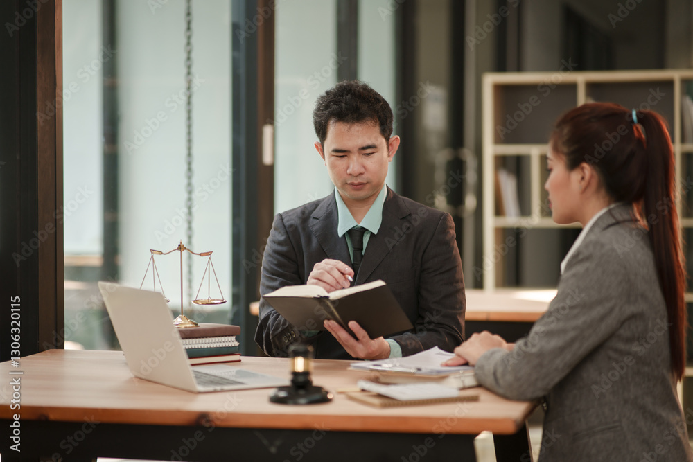 Lawyer and team Talk and consult on solving problems and work related to legal work of lawyers Lawyer and team Talk and consult on solving problems and work related to legal work of lawyers