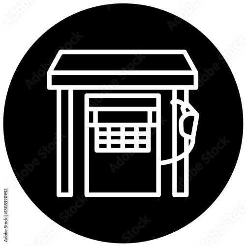 Vector Design Gas Station Icon Style