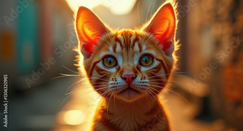image of a determined-looking alley cat