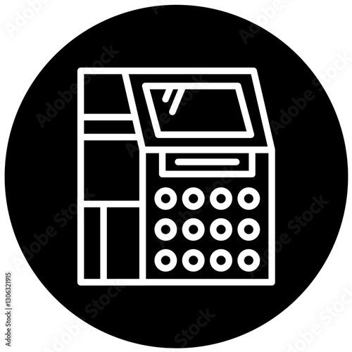 Vector Design Atm Machine Icon Style