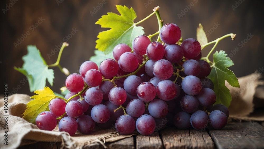 Obraz premium export quality red globe variety table grapes