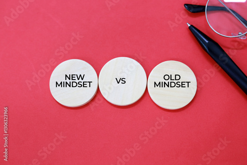 stick with the words new mindset vs old mindset. growth mindset views intelligence, abilities, and talents as learnable and capable of improvement through effort. photo