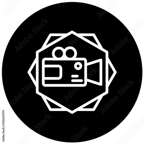 Vector Design Video Camera Icon Style