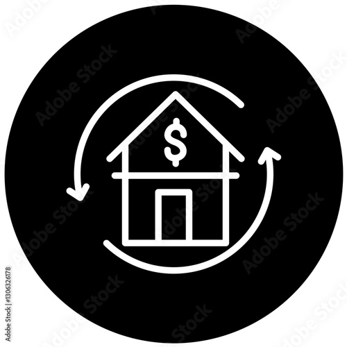 Vector Design Refinance Icon Style