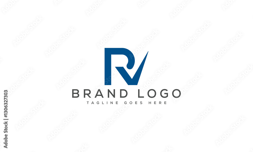Creative RV logo for Branding and Startups. Creative RV logo for Branding and Startups.