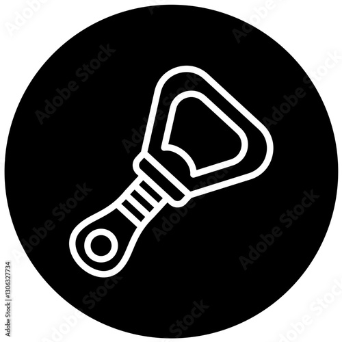 Vector Design Bottle Opener Icon Style