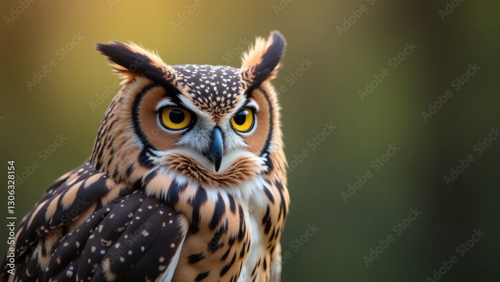 Obraz premium buff owl (strix aluco)