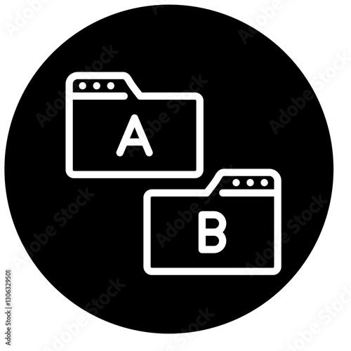 Vector Design Ab Testing Icon Style