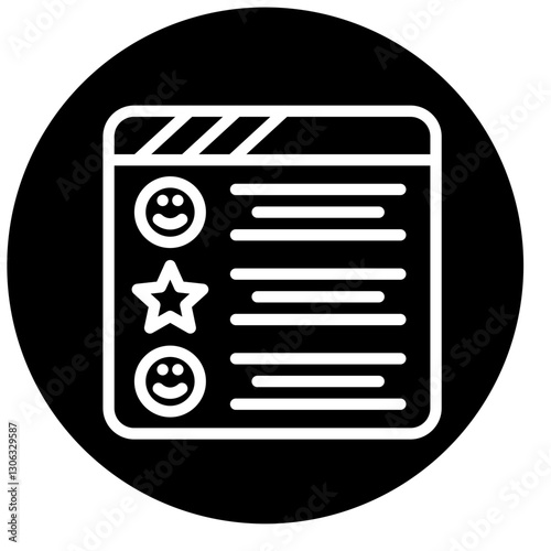 Vector Design Positive Review Icon Style
