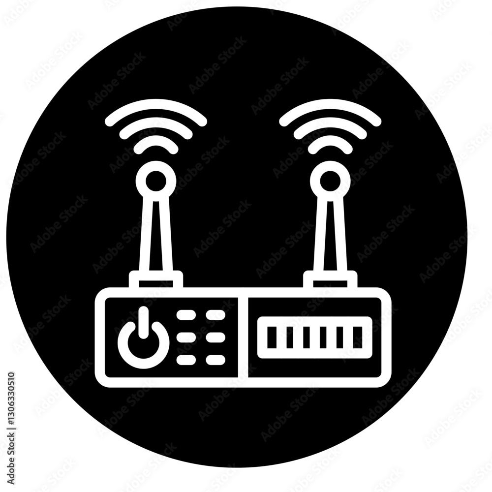 Vector Design Wifi Router Icon Style Vector Design Wifi Router Icon Style