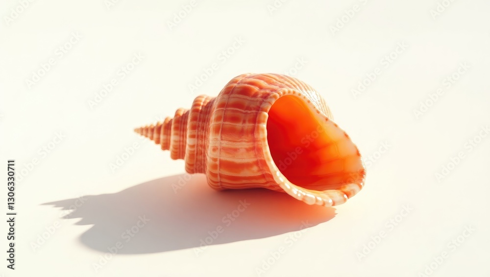 light backdrop featuring an orange seashell light backdrop featuring an orange seashell