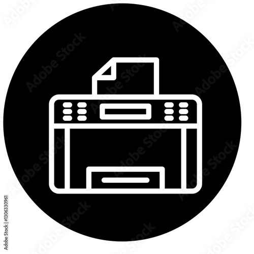 Vector Design Copy Machine Icon Style