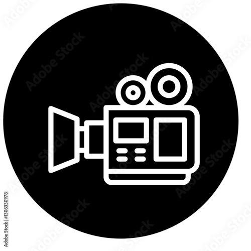 Vector Design Video Camera Icon Style