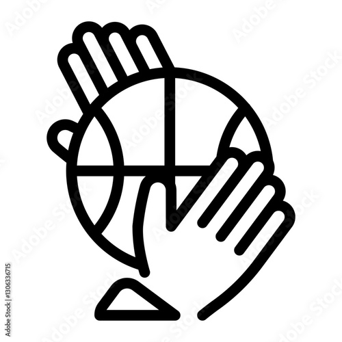 This Basketball Steal icon is suitable for Basketball, Sport Event, etc