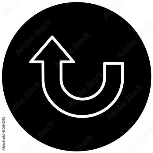 Vector Design Turn Up Icon Style