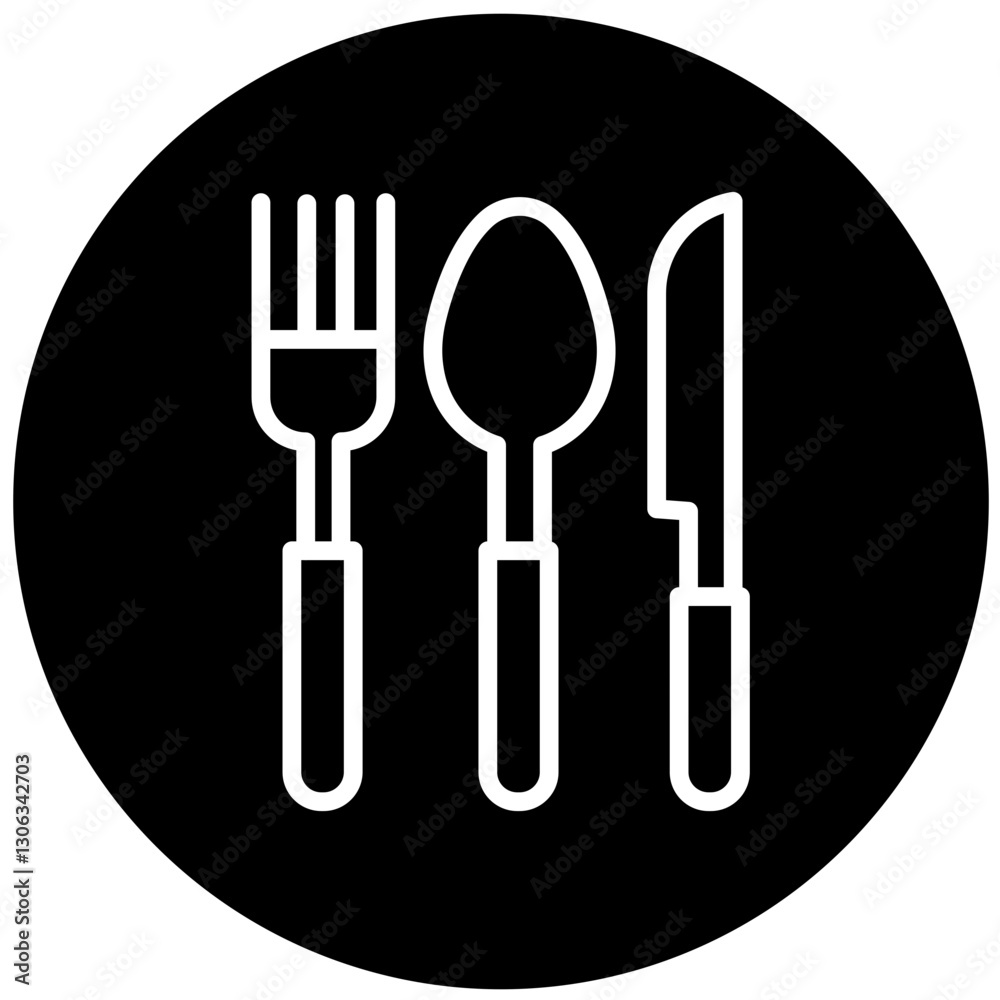 Vector Design Cutlery Icon Style Vector Design Cutlery Icon Style