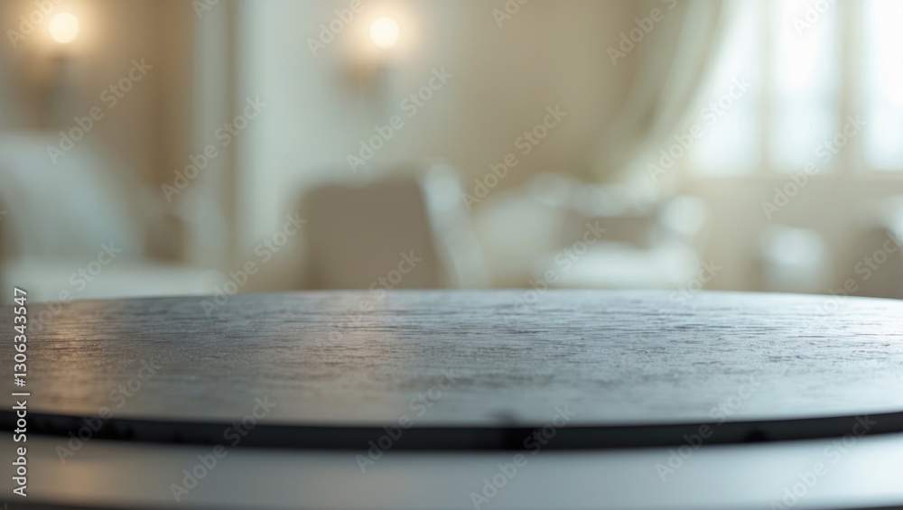 Surface and Background of Interior Space Are Out of Focus Surface and Background of Interior Space Are Out of Focus