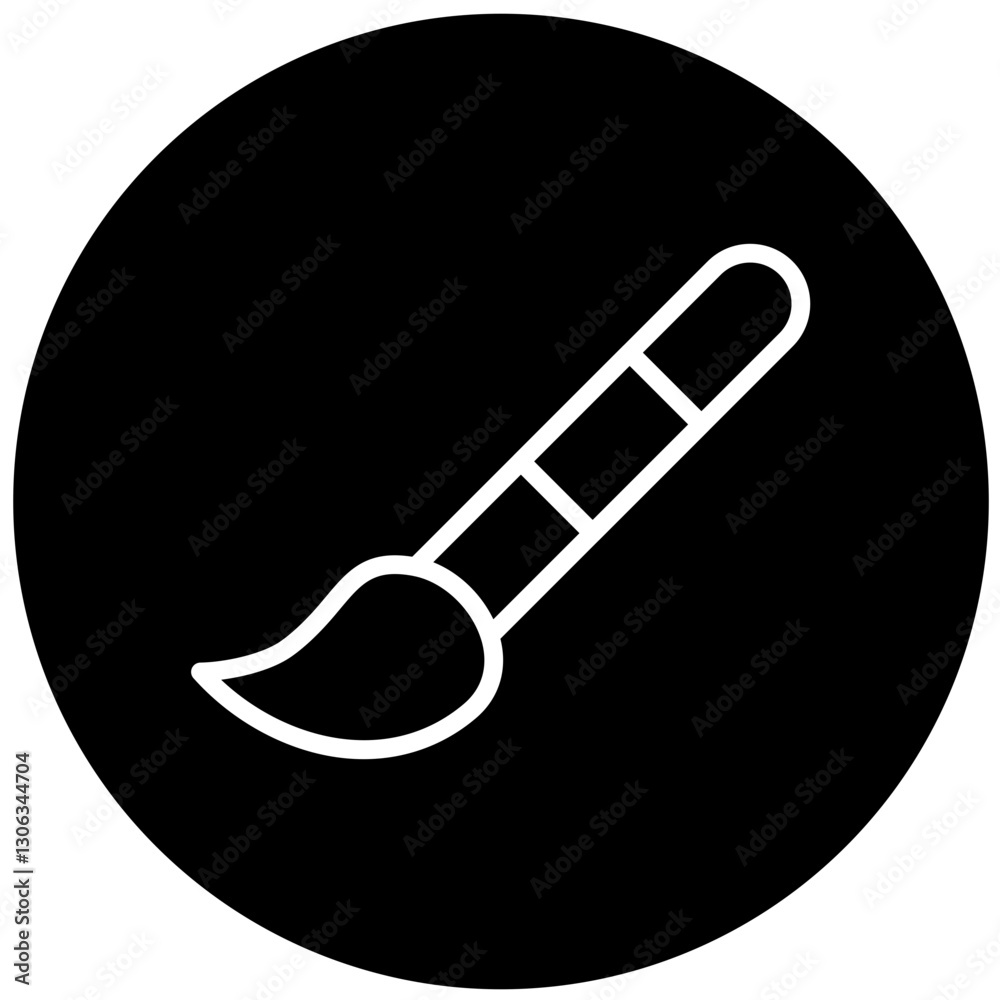 Paintbrush Vector Design Icon Style Paintbrush Vector Design Icon Style
