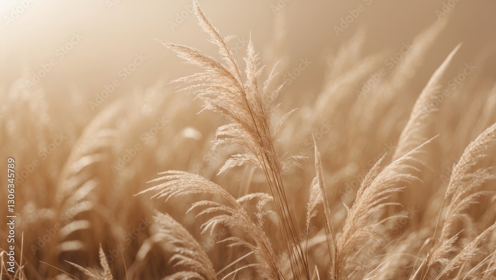 Captivating abstract close-up of dried meadow grass in a golden tone. Outdoor-themed picture featuring natural beige or Set Sail Champagne backgrounds. Sleek, minimalistic design trend. Captivating abstract close-up of dried meadow grass in a golden tone. Outdoor-themed picture featuring natural beige or Set Sail Champagne backgrounds. Sleek, minimalistic design trend.