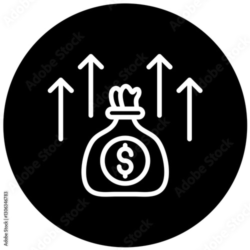 Profit Vector Design Icon Style