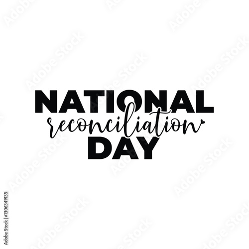 National Reconciliation Day. black Shirt. Vector Illustration Icon.