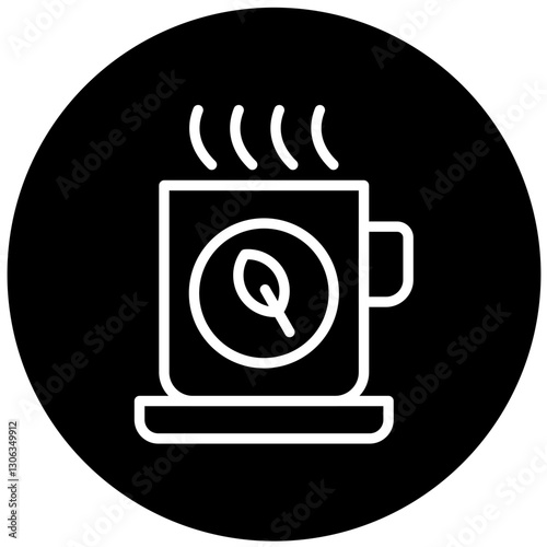 Green Tea Vector Design Icon Style