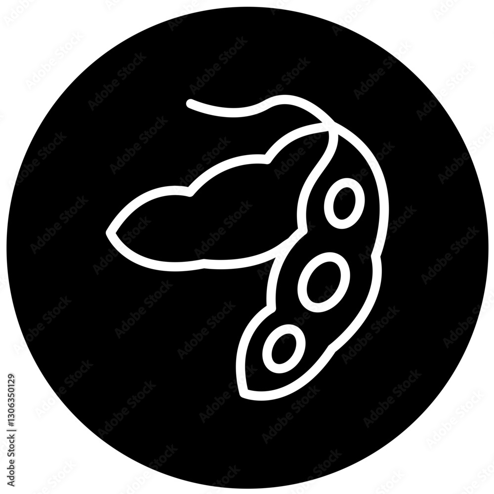 Obraz premium Edamame Vector Design Icon Style