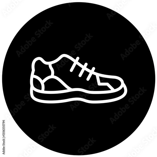 Running Shoe Vector Design Icon Style