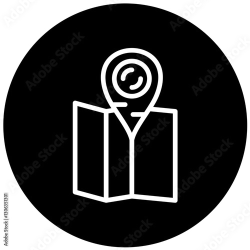 Pinpoint Vector Design Icon Style