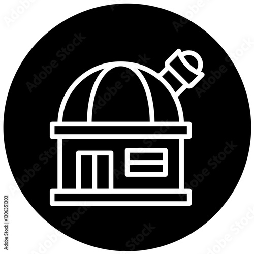 Observatory Vector Design Icon Style