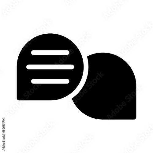 messaging glyph icon