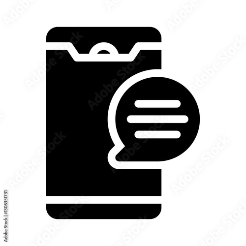 phone glyph icon